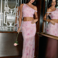 Devereaux One Shoulder Set Pink