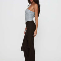 Kinkirk Flared Pants Chocolate Petite