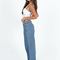 Maryanne Mid Rise Relaxed Jeans Mid Wash Denim