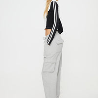 Hamner Cargo Track Pants Grey Marle