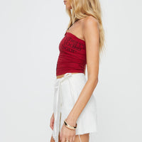 Alrita Denim Skort White