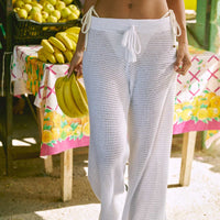 Damarie Crochet Pants White