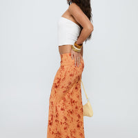Shepherd Maxi Skirt Orange Multi