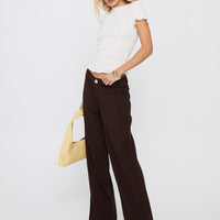 Vendi Low Rise Pant Chocolate