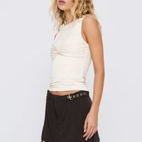 Miku Mini Skirt Brown