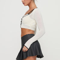 Little Bow Peep Mini Skirt Grey