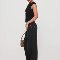 Ramos Low Rise Straight Leg Jeans Washed Black Petite