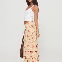 Mangoes Maxi Skirt Cream