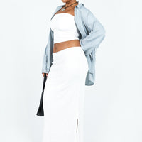Berkshire Low Rise Maxi Skirt White