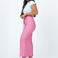 Ariel Midi Skirt Pink