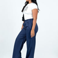 Archer Pants Pinstripe Navy
