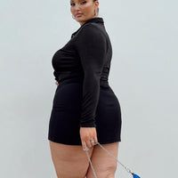 Selby Mini Skirt Black Curve Lower Impact