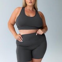 Conquer Activewear Shorts Grey Curve