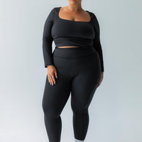 Achieve Activewear Leggings Black Curve