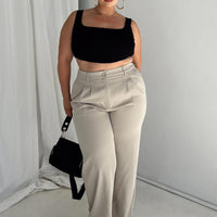 Archer Pants Taupe Curve