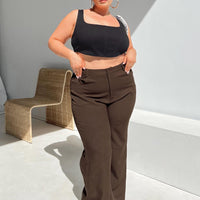 Lulu Pants Brown Curve