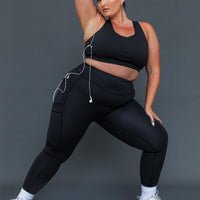 Unstoppable Activewear 7/8 Leggings Black Curve