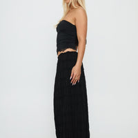 Estefania Maxi Skirt Black