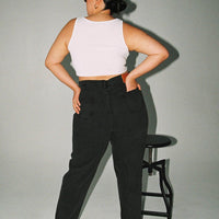 Zaiden Straight Leg Jeans Black Denim Curve