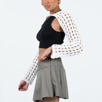 Gavin Pleated Mini Skirt Grey