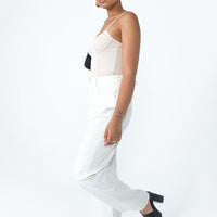 Arlington Straight Leg Denim Jeans White
