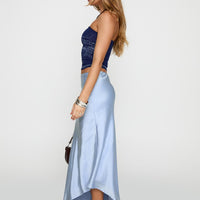 Resistance Asymmetrical Maxi Skirt Blue
