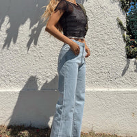 Arlington Straight Leg Denim Jeans Light Wash