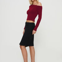 Anibelle Midi Skirt Black