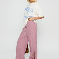 Jinxie Tie Side Pants Pink Gingham