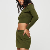 Sani Mini Skirt Olive