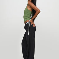 Sweet As Sugar Bow Pants Black / White