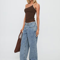 Shima Low Rise Straight Leg Jeans Light Wash