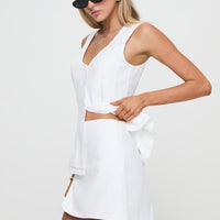 Springview Mini Skirt White