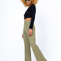 Reah Knit Pants Green