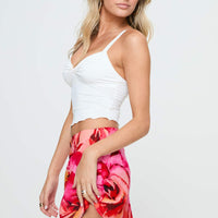 Tylar Mini Skirt Red Floral