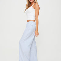 Beach House Pants Blue Stripe