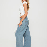 She's All That Jeans Washed Blue