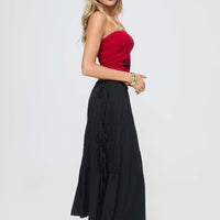 Perky Maxi Skirt Black