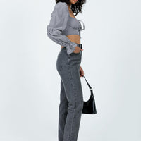 Connecticut Straight Leg Jeans Washed Black