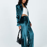 Lagoona Velvet Pants Blue