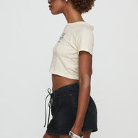 Amethysta Denim Skort Black