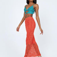 Archie Maxi Skirt Red