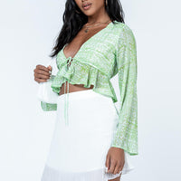 The Morgie Mini Skirt White