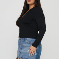 Fossils Denim Mini Skirt Blue Curve
