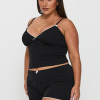 Slow Start Jersey Sleep Short Black Curve