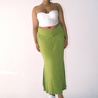 Mira Maxi Skirt Green Curve