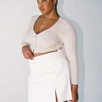 Madison Mini Skirt White Curve