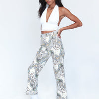 Steph Patch Work Paisley Jeans
