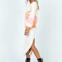 Tanna Midi Skirt Cream