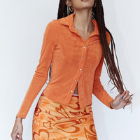 Theordore Mini Skirt Orange